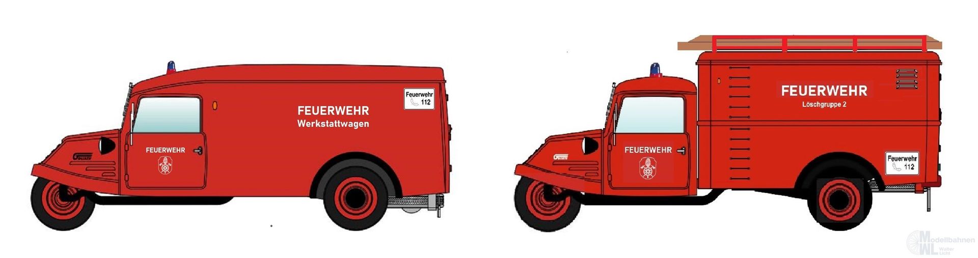 NPE NA88522 - Goliath GD 750 - Feuerwehrset H0 1:87
